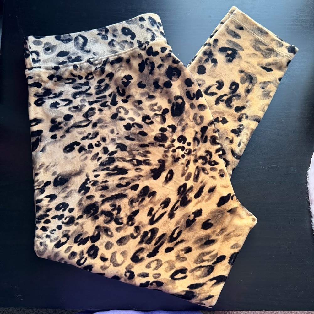 Juicy Couture Leopard Print Leggings, Size 2X
